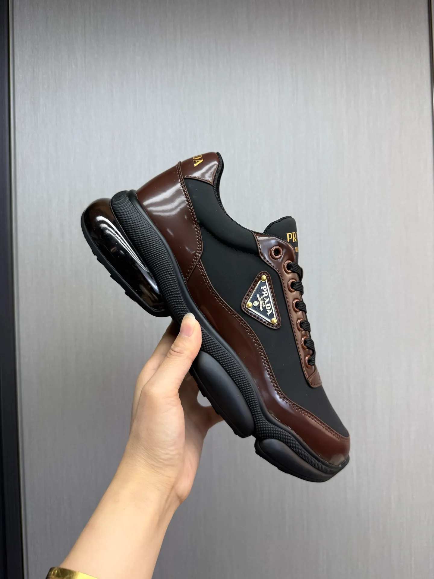Men's shoes 💰660💰 [PRADA] Men's shoes are popular in the counter, official website is synchronized, 1 high-quality shipment ✔️Original cowhide upper + cowhide lining, 1🆚1 replica, original sole, 38-45 (45 customized, non-refundable)